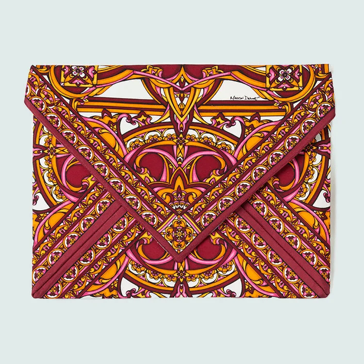 Ida Silk Envelope Clutch 