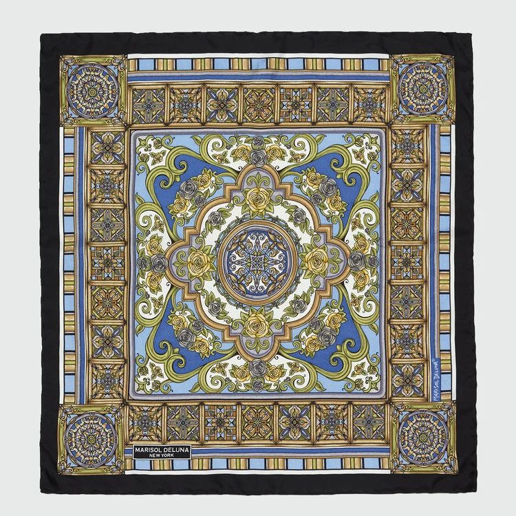 Rose Window Pocket Square