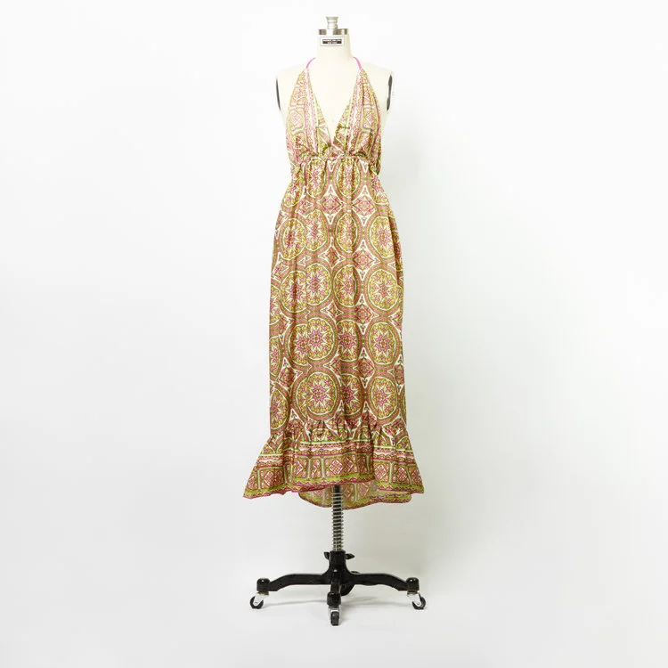 chinese dress ladies Tilly Tiered Maxi Dress in Pale Blue