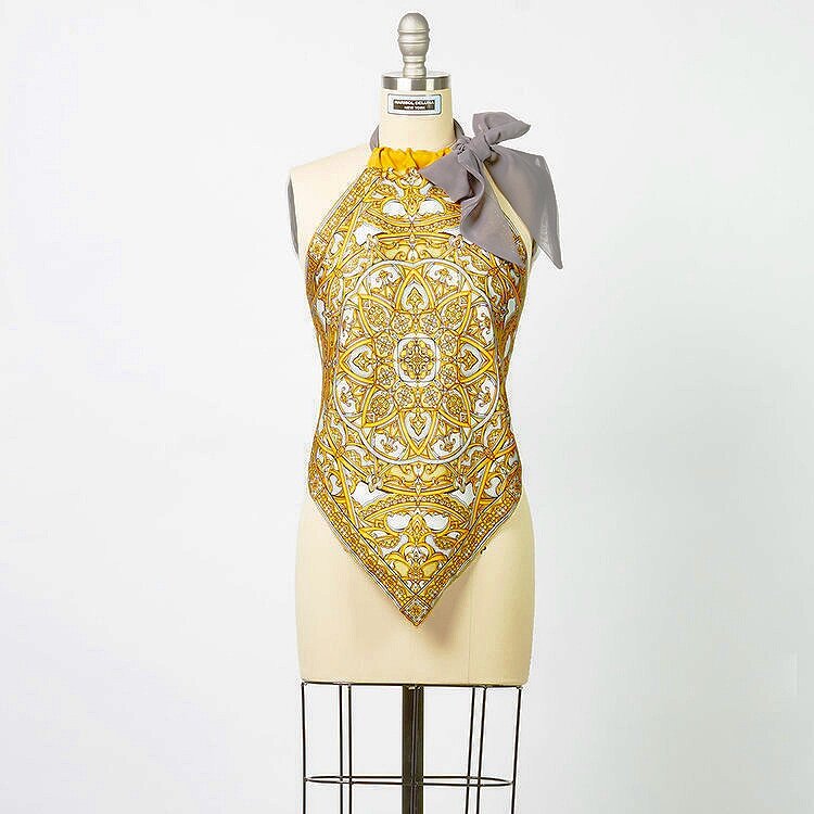 Mandala Silk Halter Top