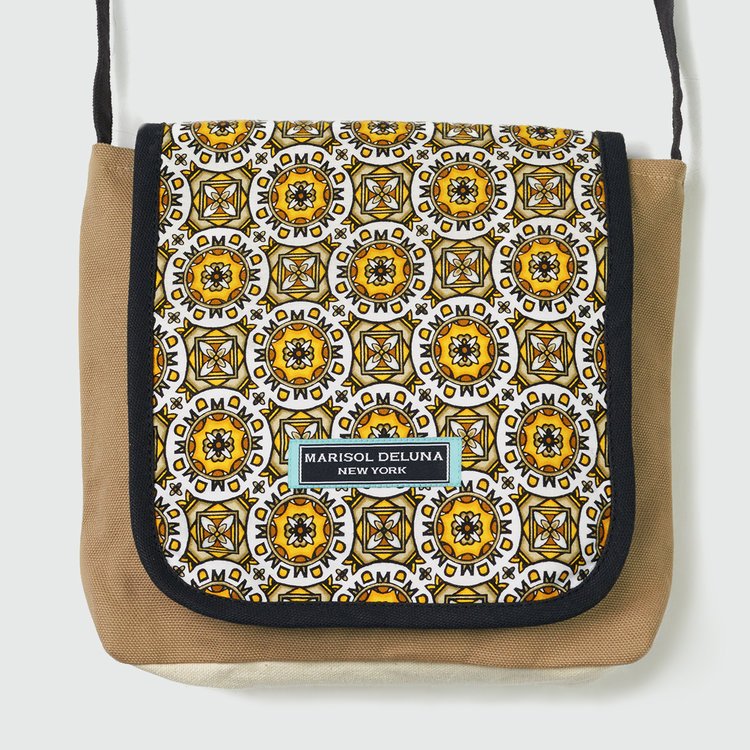 MDNY Signature Crossbody Bag- Gold