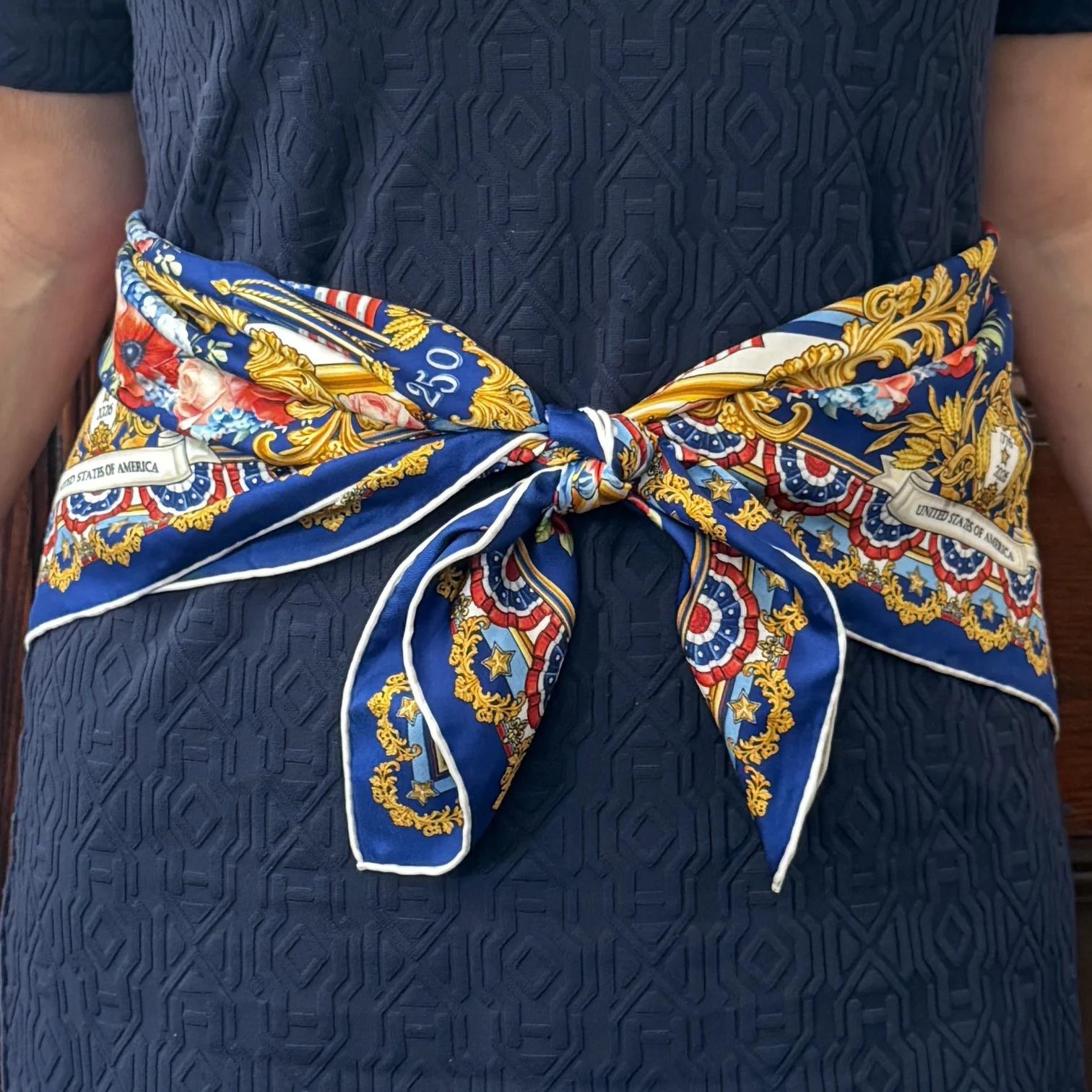 PRE-ORDER: USA Americana Silk Twill Scarf