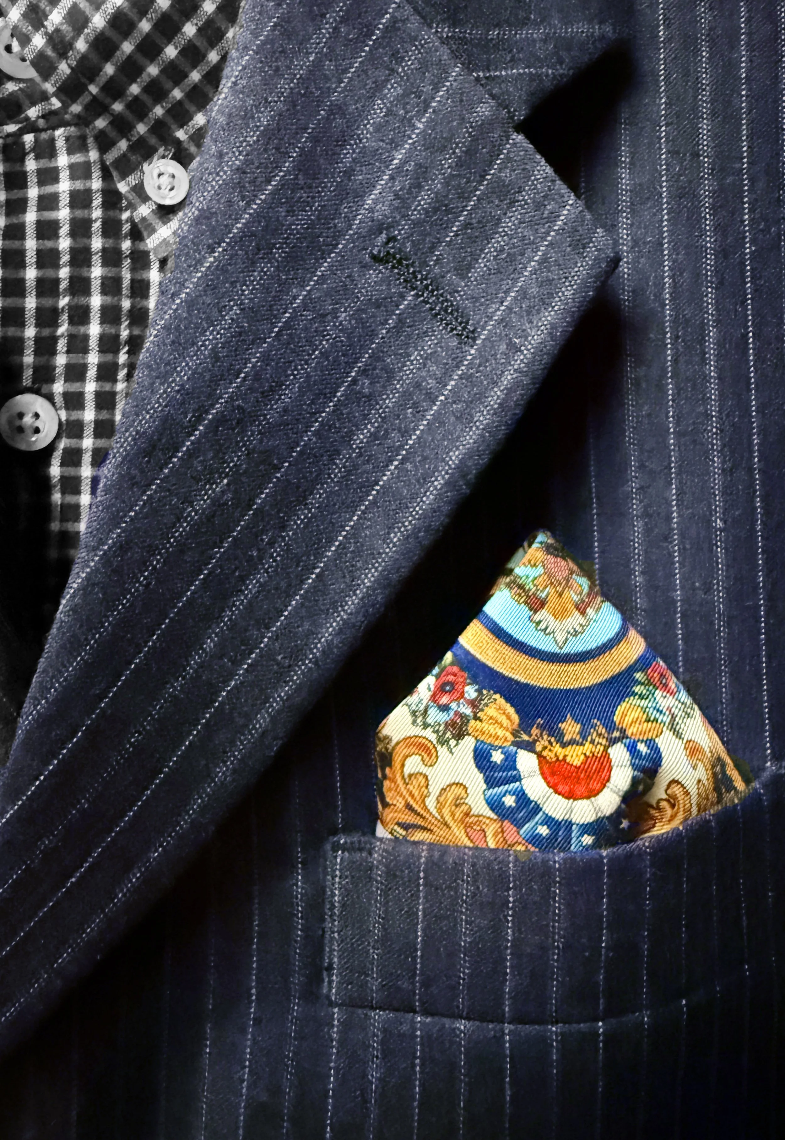 USA 250 Americana Silk Twill Pocket Square 
