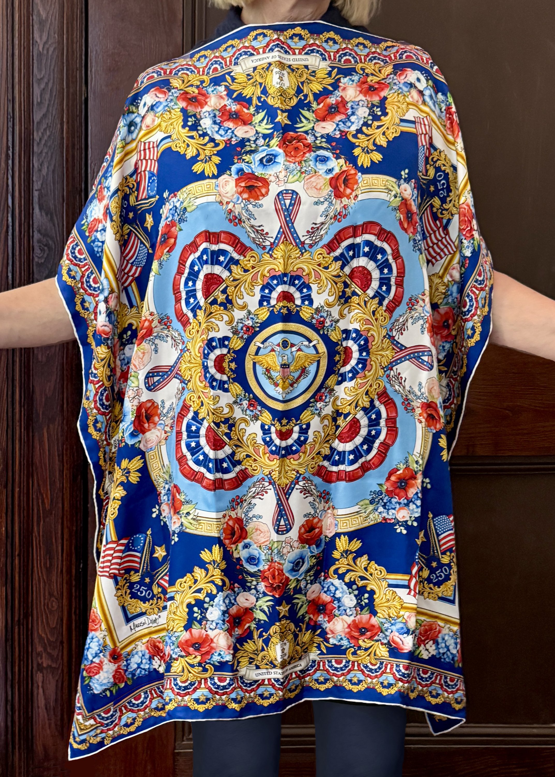 PRE-ORDER: USA 250 Americana Silk Twill Caftan