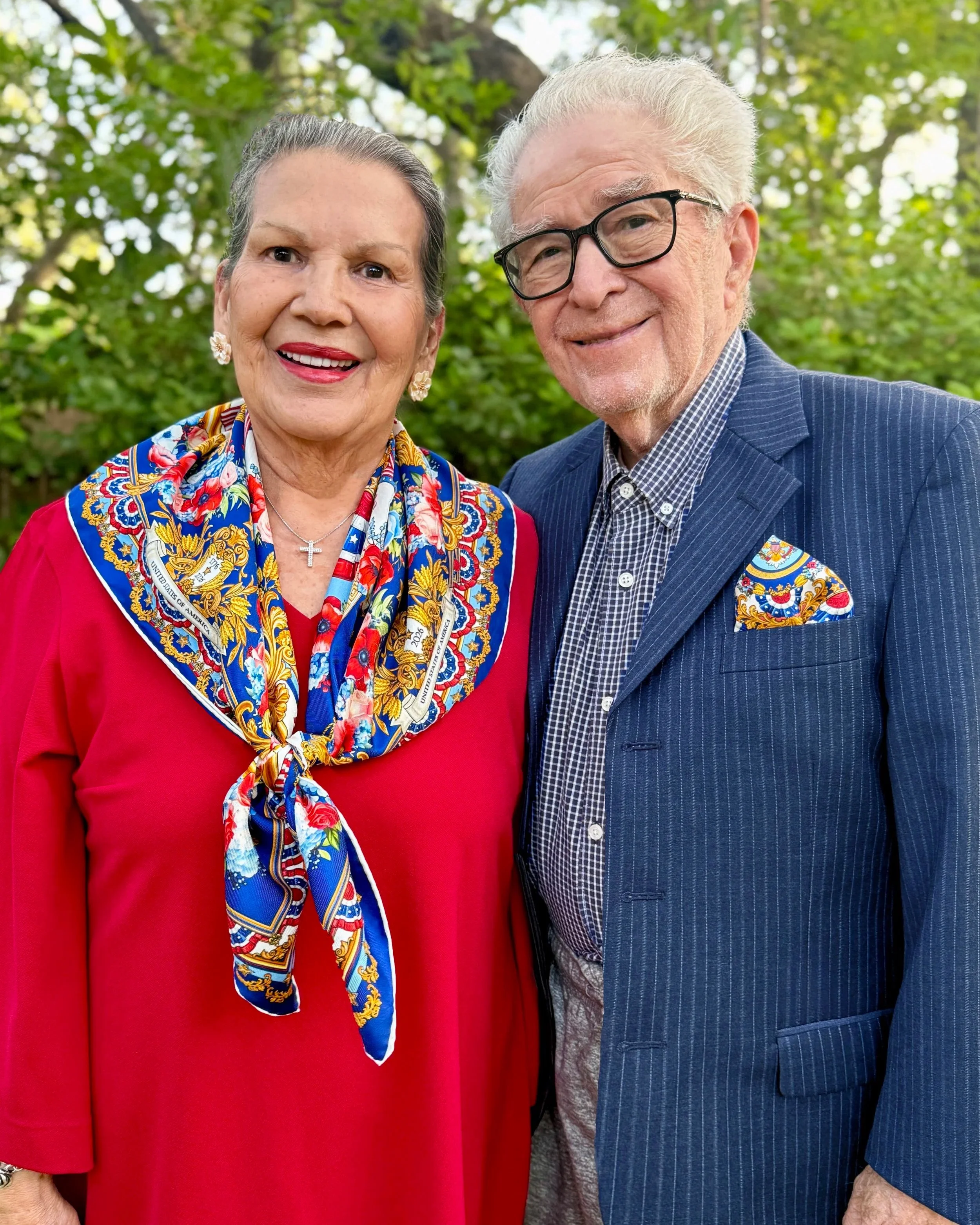 PRE-ORDER: USA 250 Americana Silk Twill Scarf