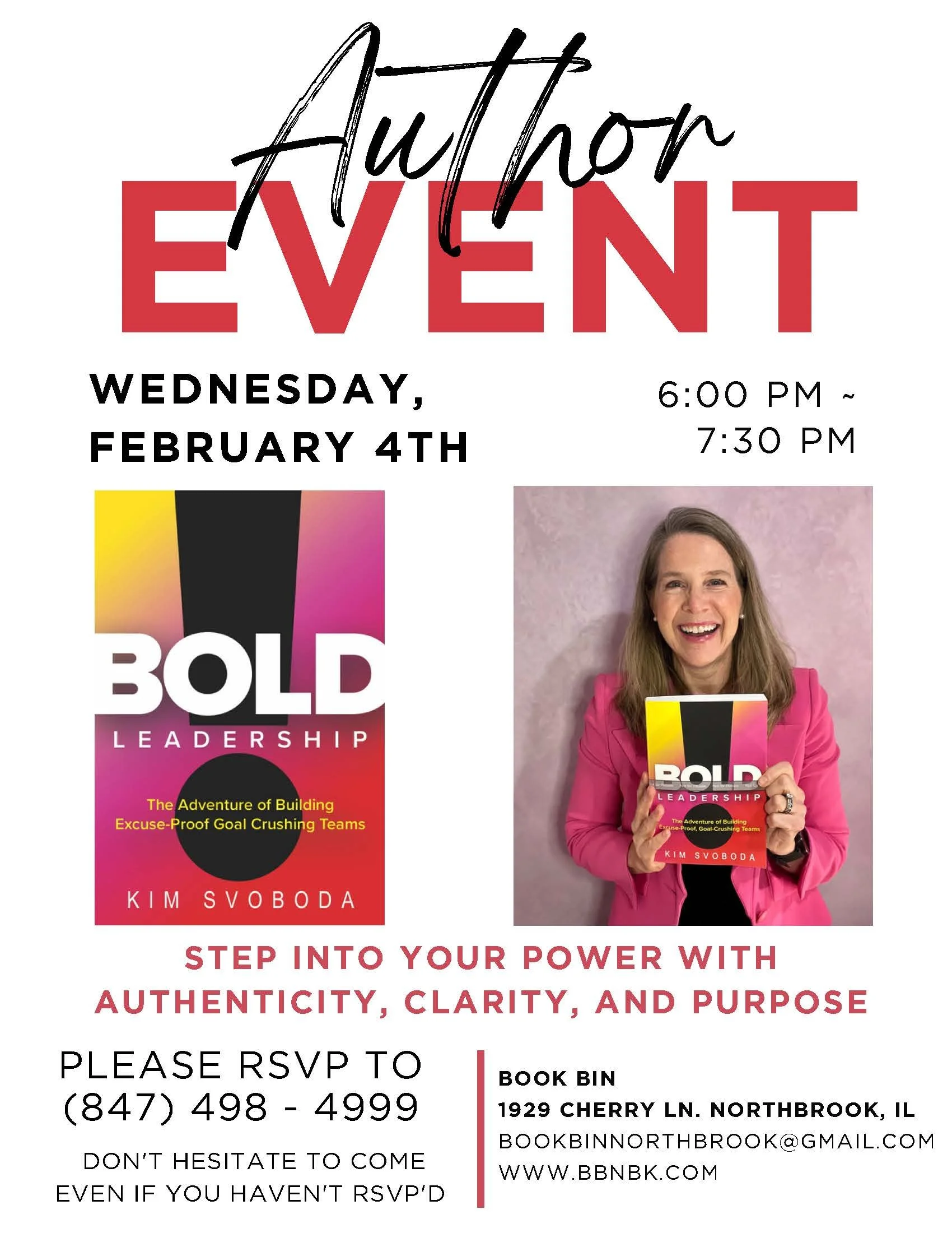 BOLD Leadership Book Launch at The Book Bin