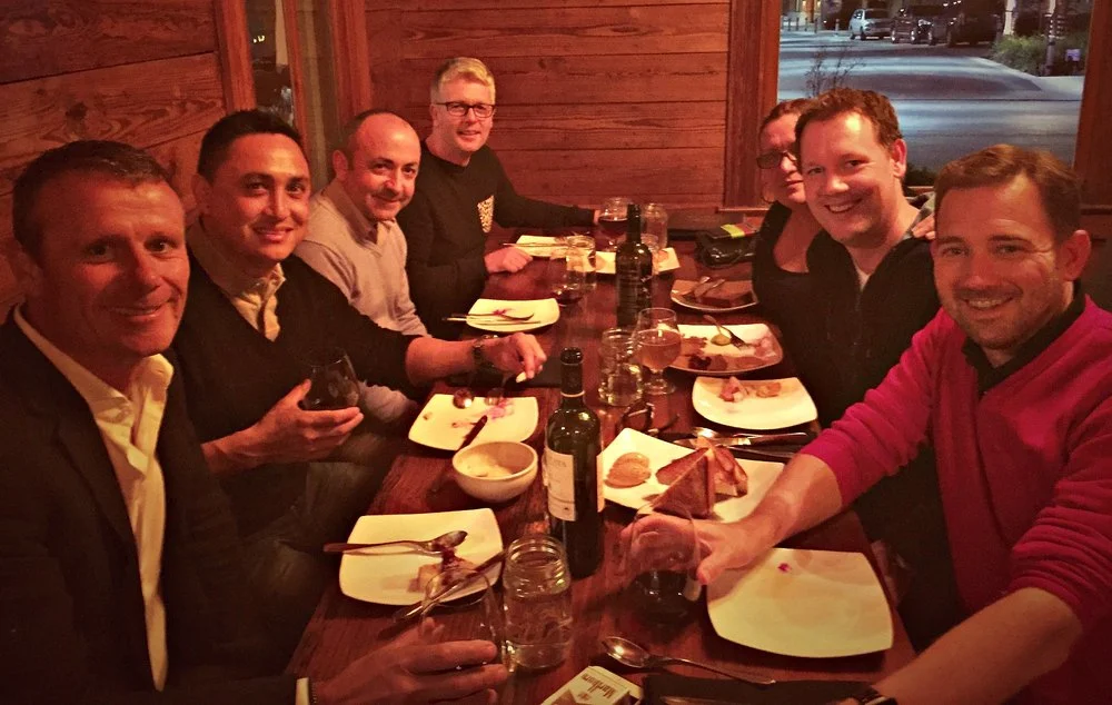 [L-R IN 2015] David Wren (Albert Park Driving Range); Erich Weber (Moore Park Golf); Cam Wade (Golf Australia); Guy Chapple (WellPlayed); Barb Kelly (Chirnside Park CC); Linkon Hooper (ClubLinks); Andrew Davies (Eagle Ridge &amp; Quick18 Australia)