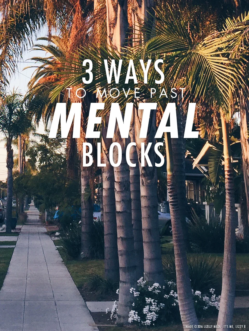 3 Tips to Move Past Mental Blocks // It's Me, Lizzy B - Musings on Life, Business, & The Pursuit of Everyday Joy // Personal blog of Lizelly Meza from Lizzy B Loves
