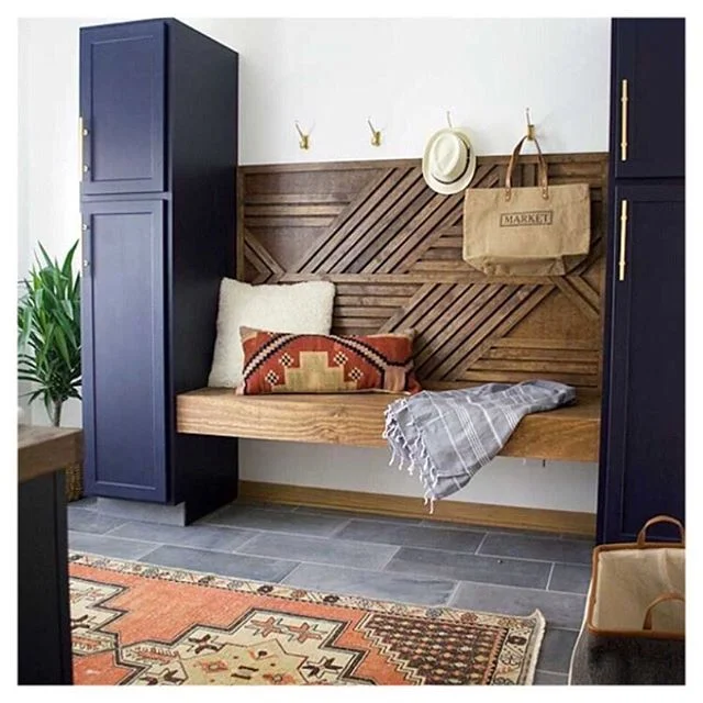 😍😍😍 #welcome #entry #blue | image via modernhomedecorating