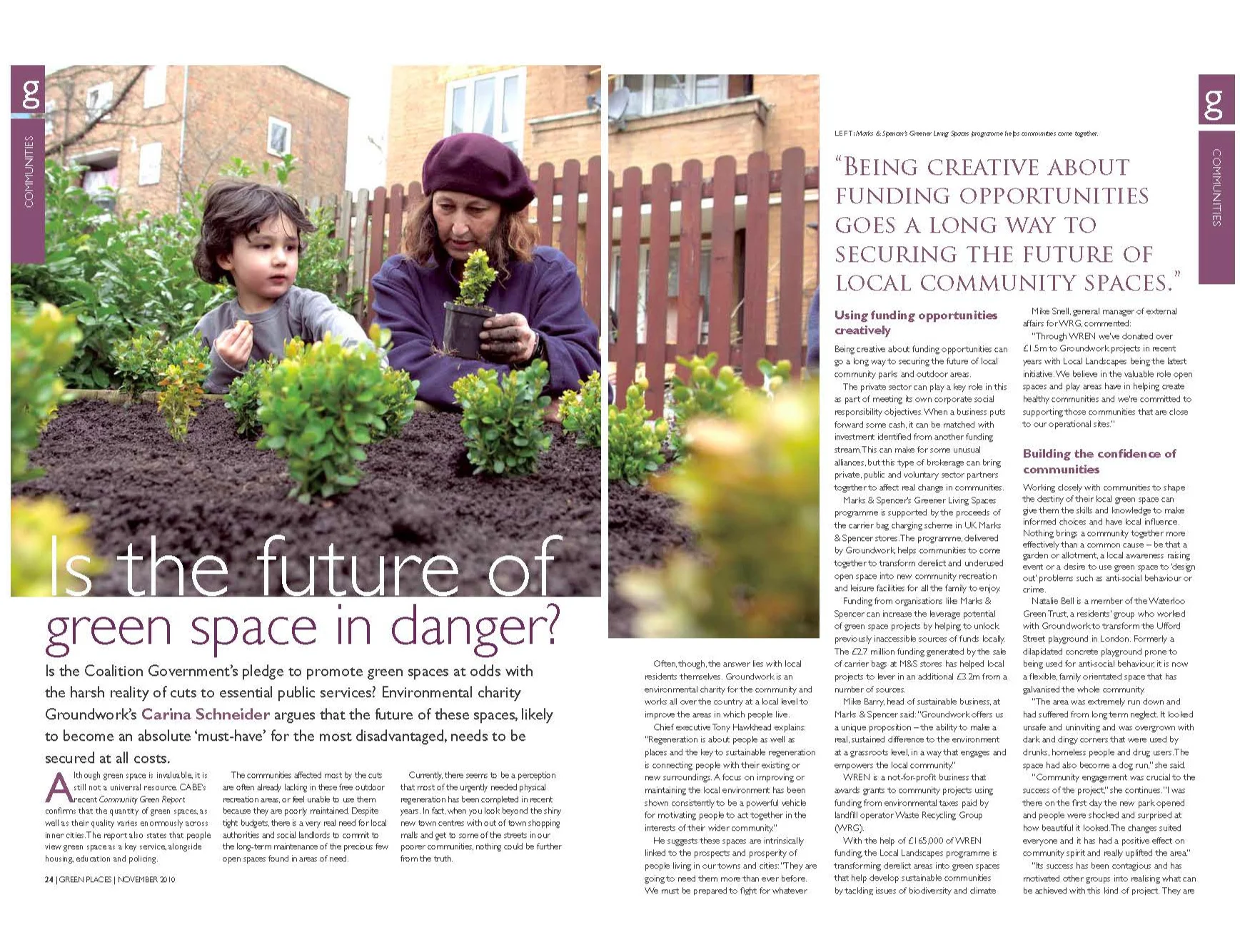 Groundwork: Green Places feature
