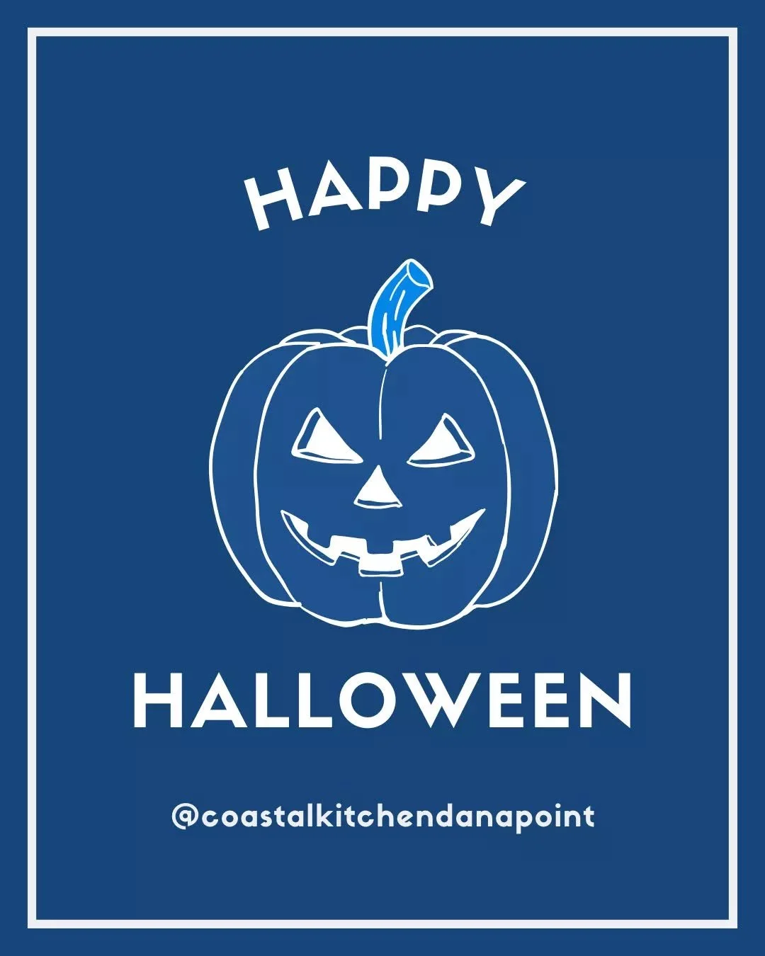 Wishing everyone a spooky and safe Halloween! 🎃

Kick off your night with us and enjoy wickedly delicious eats &amp; drinks before the festivities begin!&nbsp;🍬✨ 

#coastalkitchen #halloween #danapoint