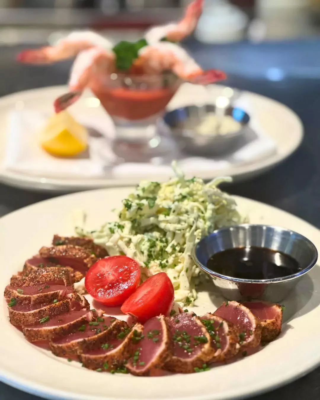 The perfect dish doesn't exi-&nbsp;😍 

We fall in love with the Blackened #1 Ahi Tuna all over again every time it&rsquo;s brought to the table.

Blackened #1 Ahi Tuna&nbsp;|&nbsp;cajun seasoning, ponzu and coleslaw

#coastalkitchen #danapoint #ahit