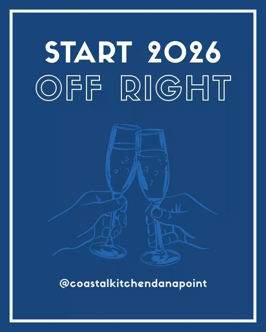 Thank you for yet another year of support and amazing memories.&nbsp;💙 

Here's to many more delicious years ahead!&nbsp;🥂 

In the mood for a Coastal Kitchen-style celebration? Share a bottle of bubbly with us tonight &mdash; we're open until 9 PM