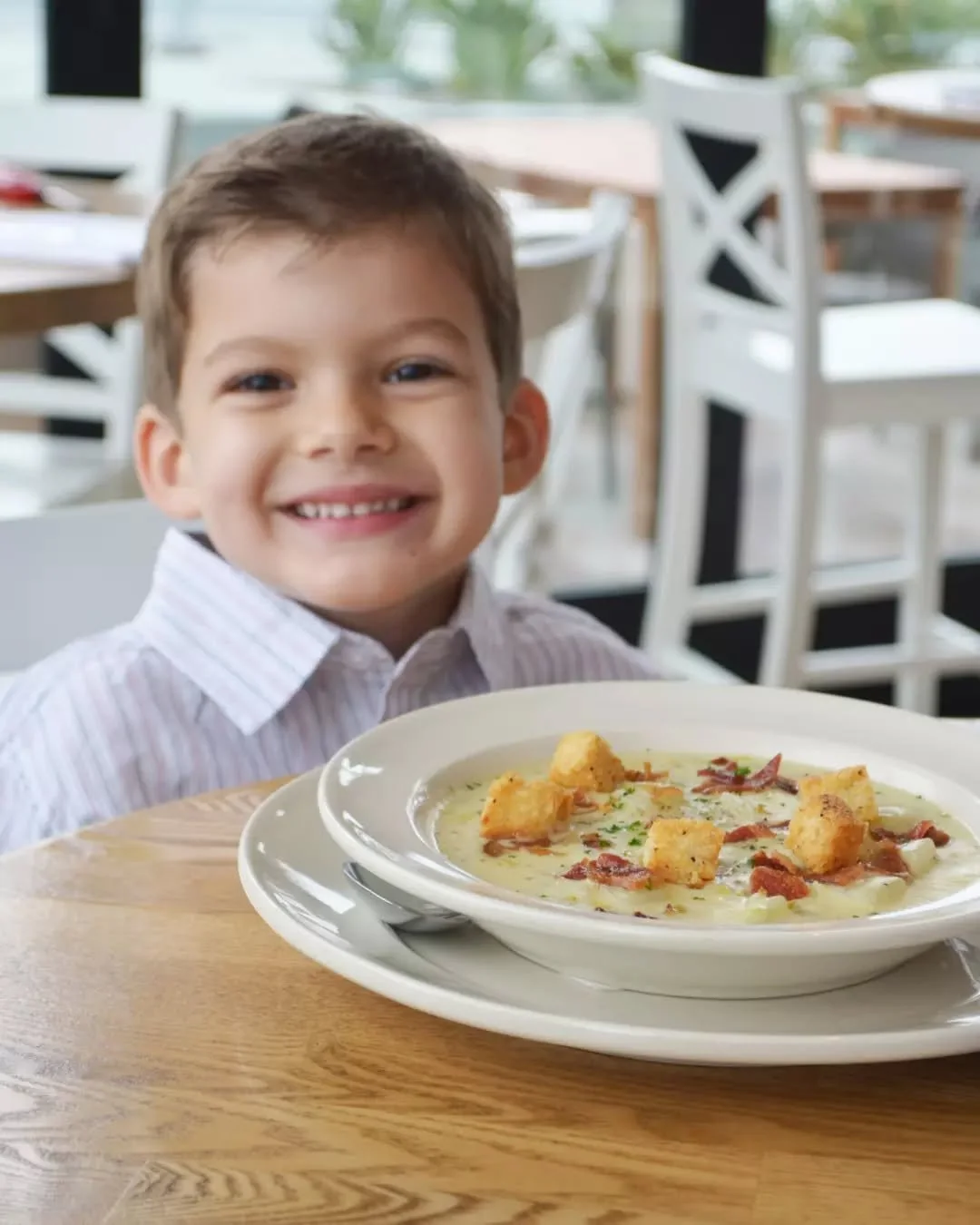 National Clam Chowder Day is best celebrated with an award-winning bowl. 🏆 

Rich, creamy, and competition-tested, our Clam Chowder is topped with fresh croutons and bacon! 

#CoastalKitchenDanaPoint #NationalClamChowderDay