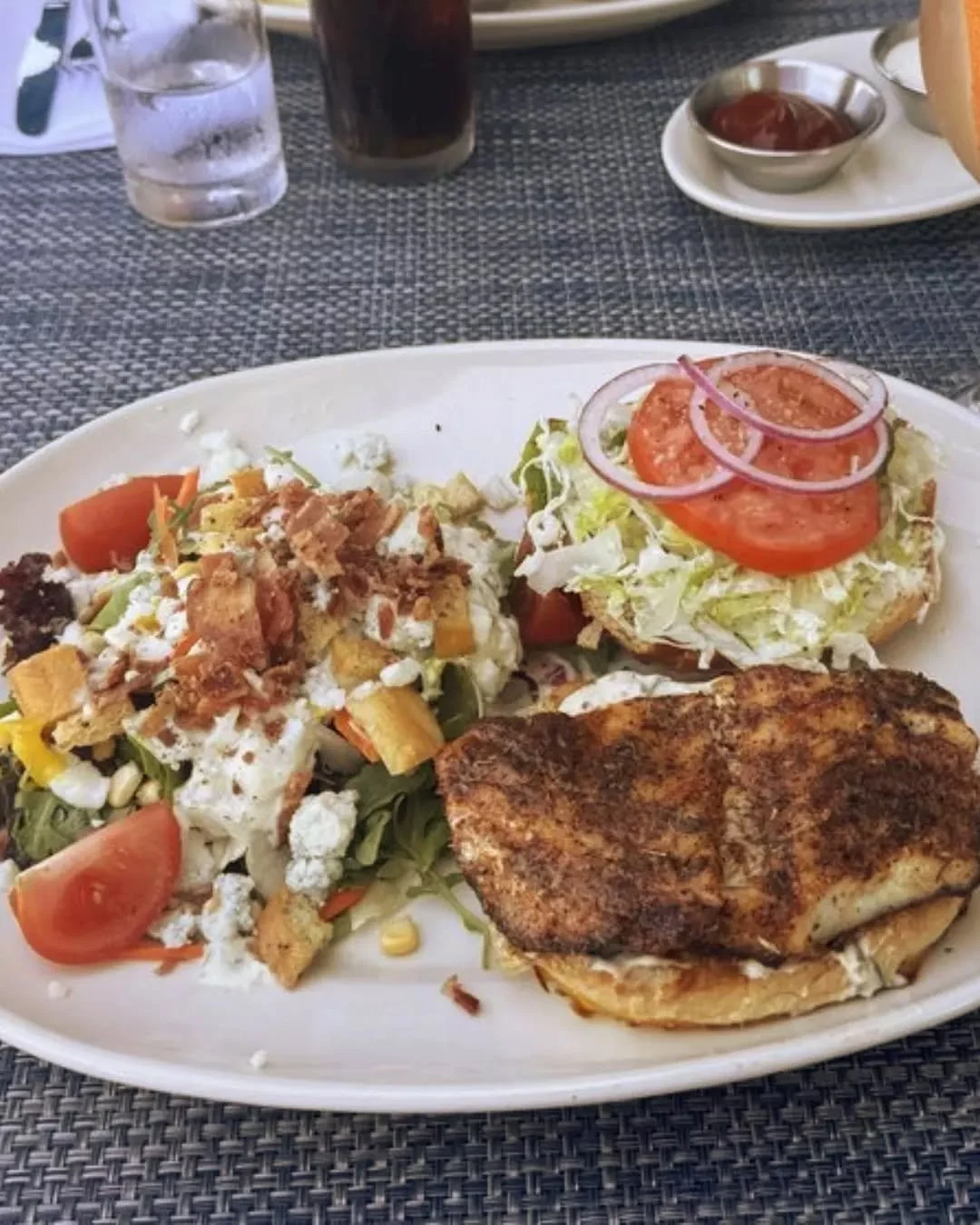 There's a reason they call it Magic Seasoning. 🪄

Our Blackened Grouper Sandwich is proof!

Blackened Grouper Sandwich │ Magic seasoning, remoulade, lettuce, tomato, and red onion

📸: Daniel H., Yelp User

#CoastalKitchen #Grouper