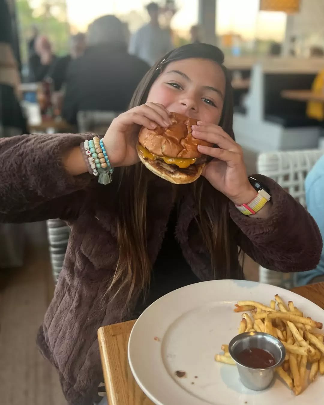 Professional taste tester in training. 🍔✨

#CoastalKitchen #BugerGoals