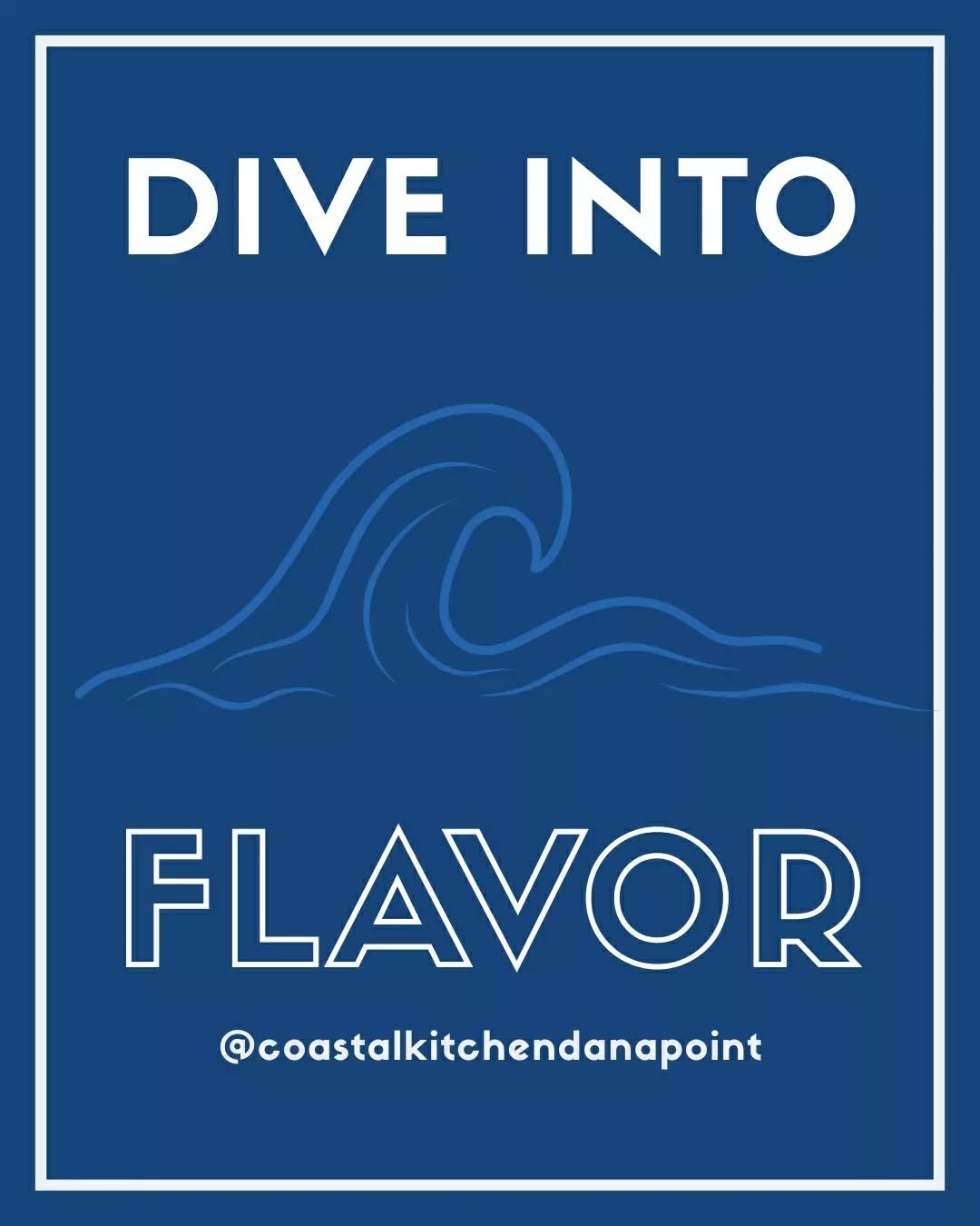 Take the plunge! 🌊

#CoastalKitchenDanaPoint #SoCalEats