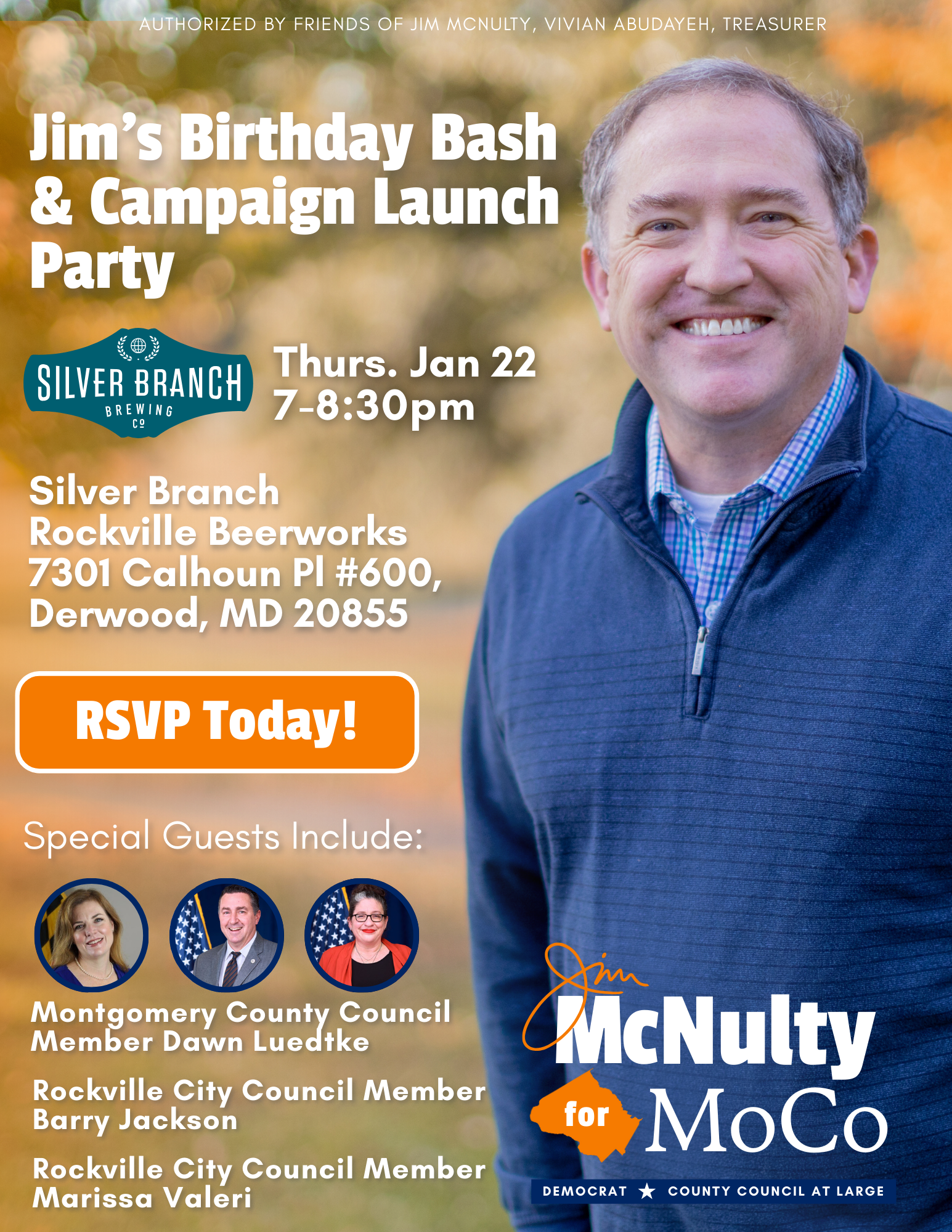 Jim McNulty | Campaign Kickoff and Jim's Birthday Bash