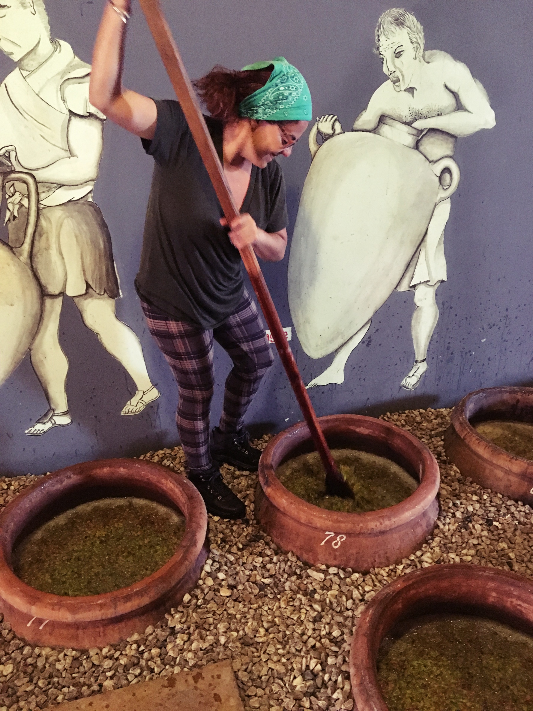 Sommelier Yumi working one of her 9 harvest experiences