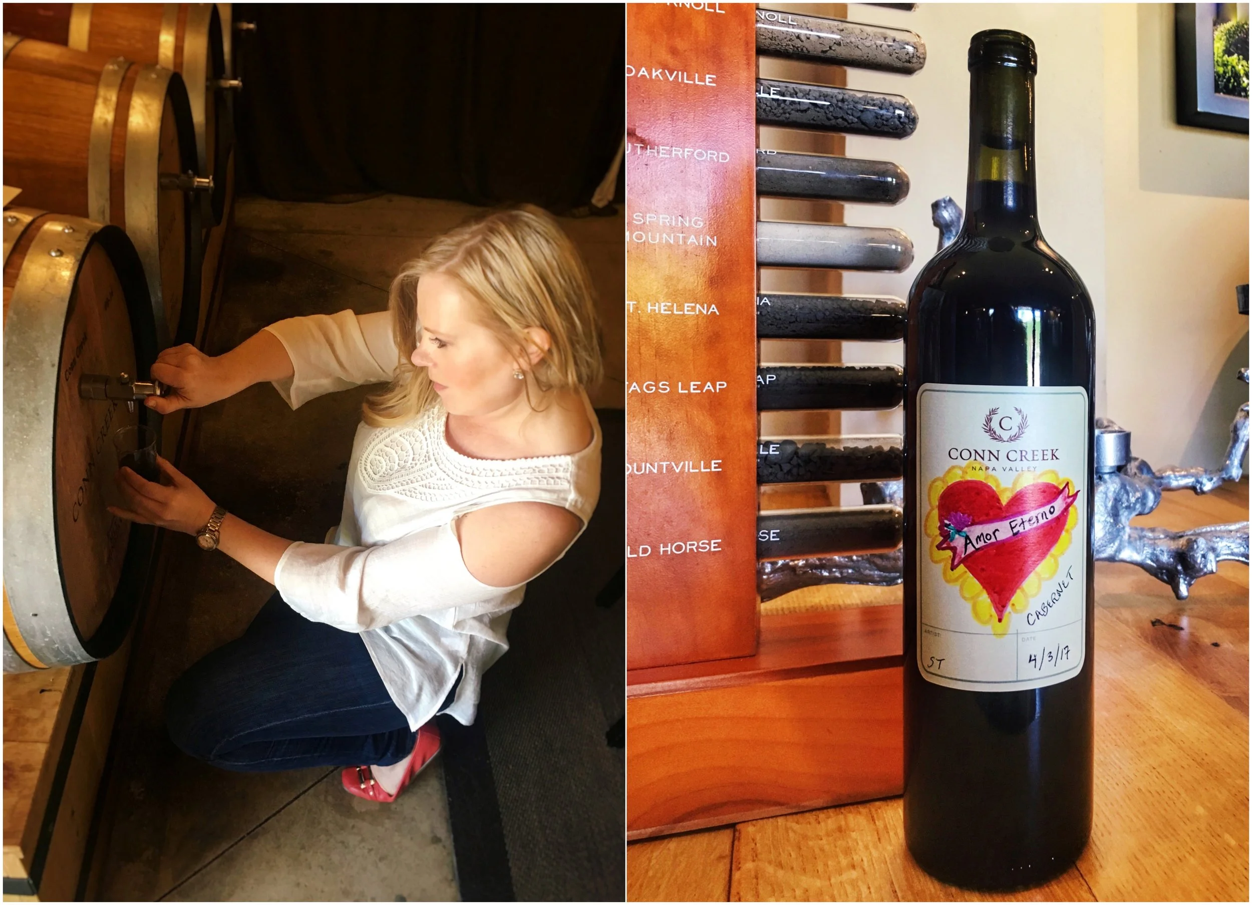 Conn Creek Winery in Napa offers a Barrel Blending Experience, blend your own wine at Conn Creek, sommelier Sarah Tracey of The Lush Life blending wine