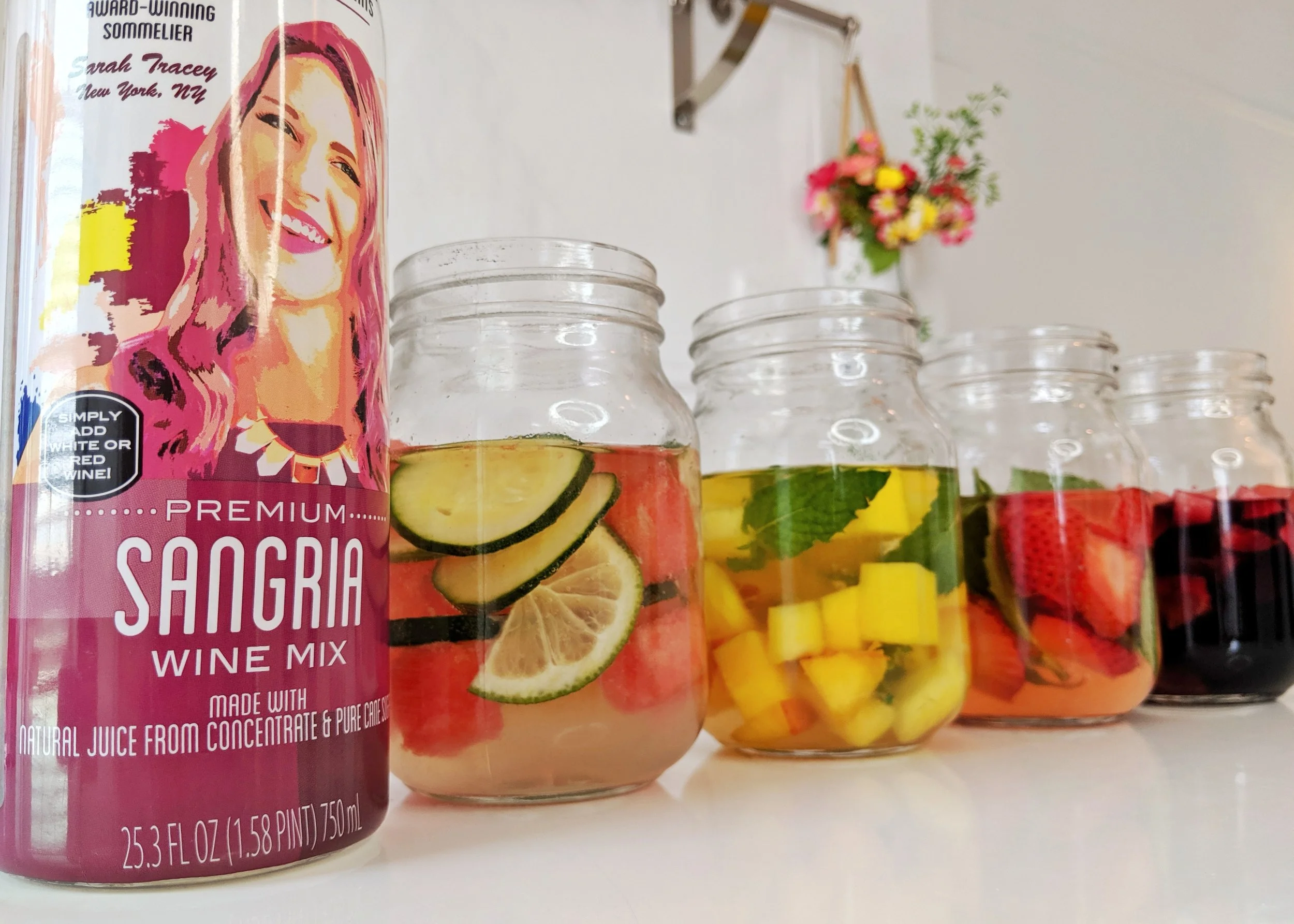 Sangria 4 ways in seconds with Cocktail Artist Premium Sangria Wine Mix