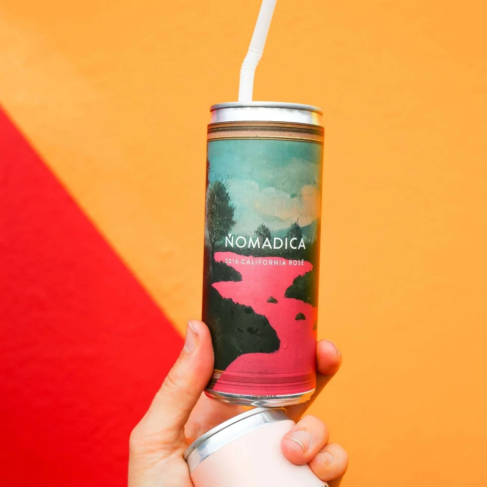 Nomadica wine in a can is a sommelier favorite