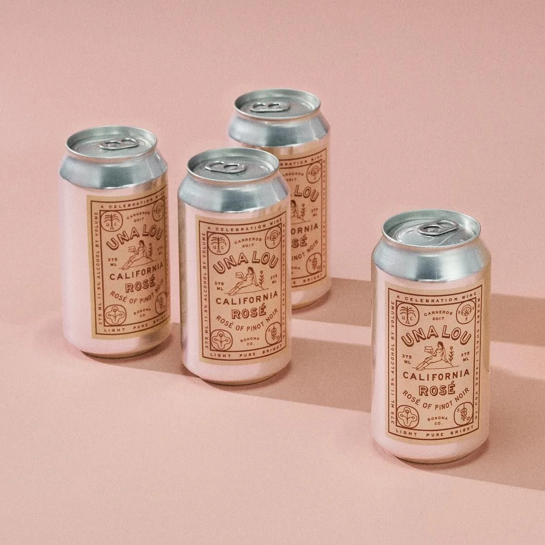 Una Lou Rose is wine in a can for a great cause