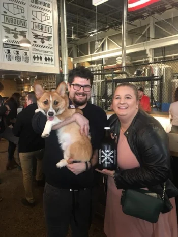 Charlie the Corgi at his first Dogs of MSP event
