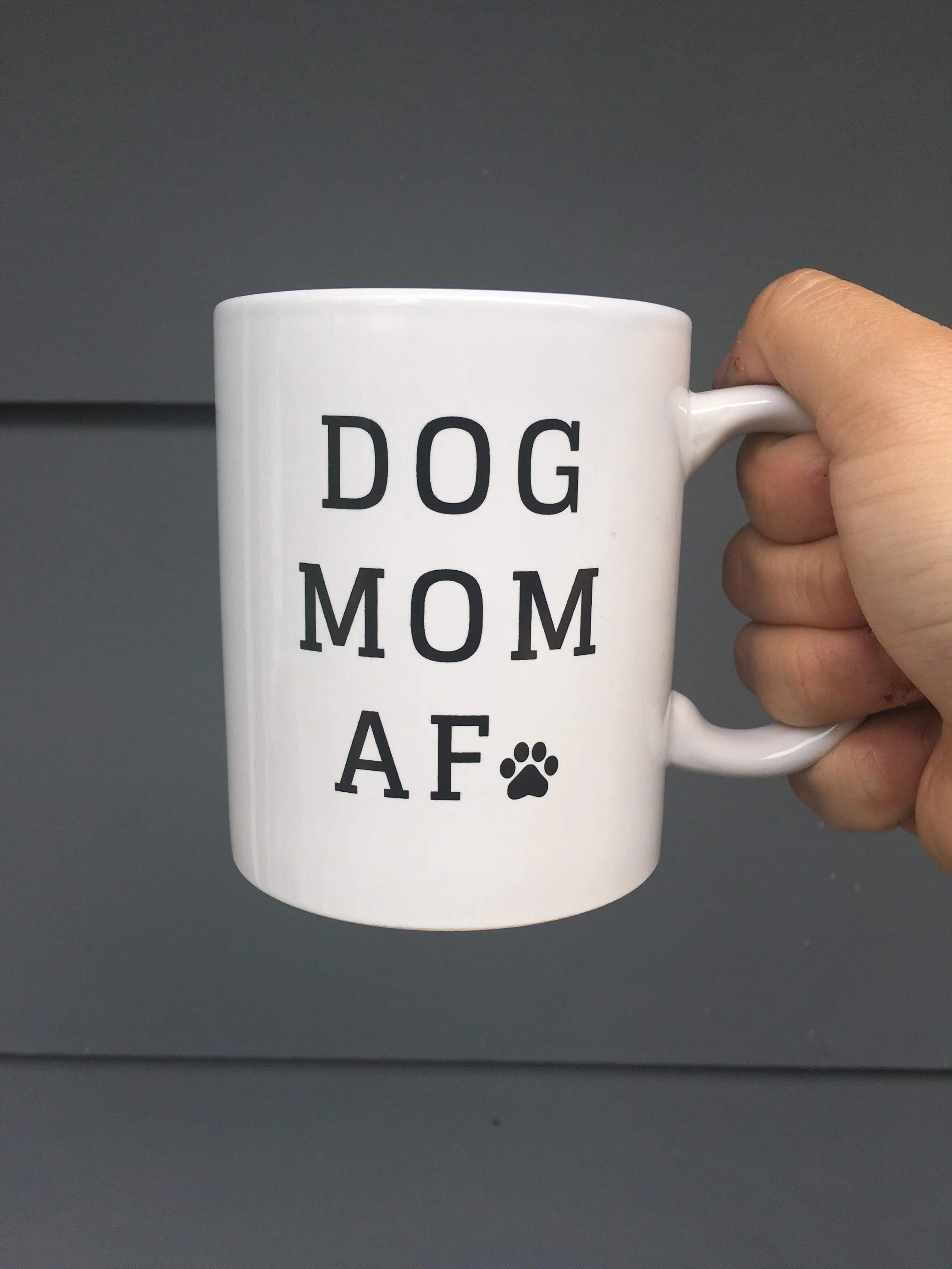 Dog Mom AF Mug Gray.JPG
