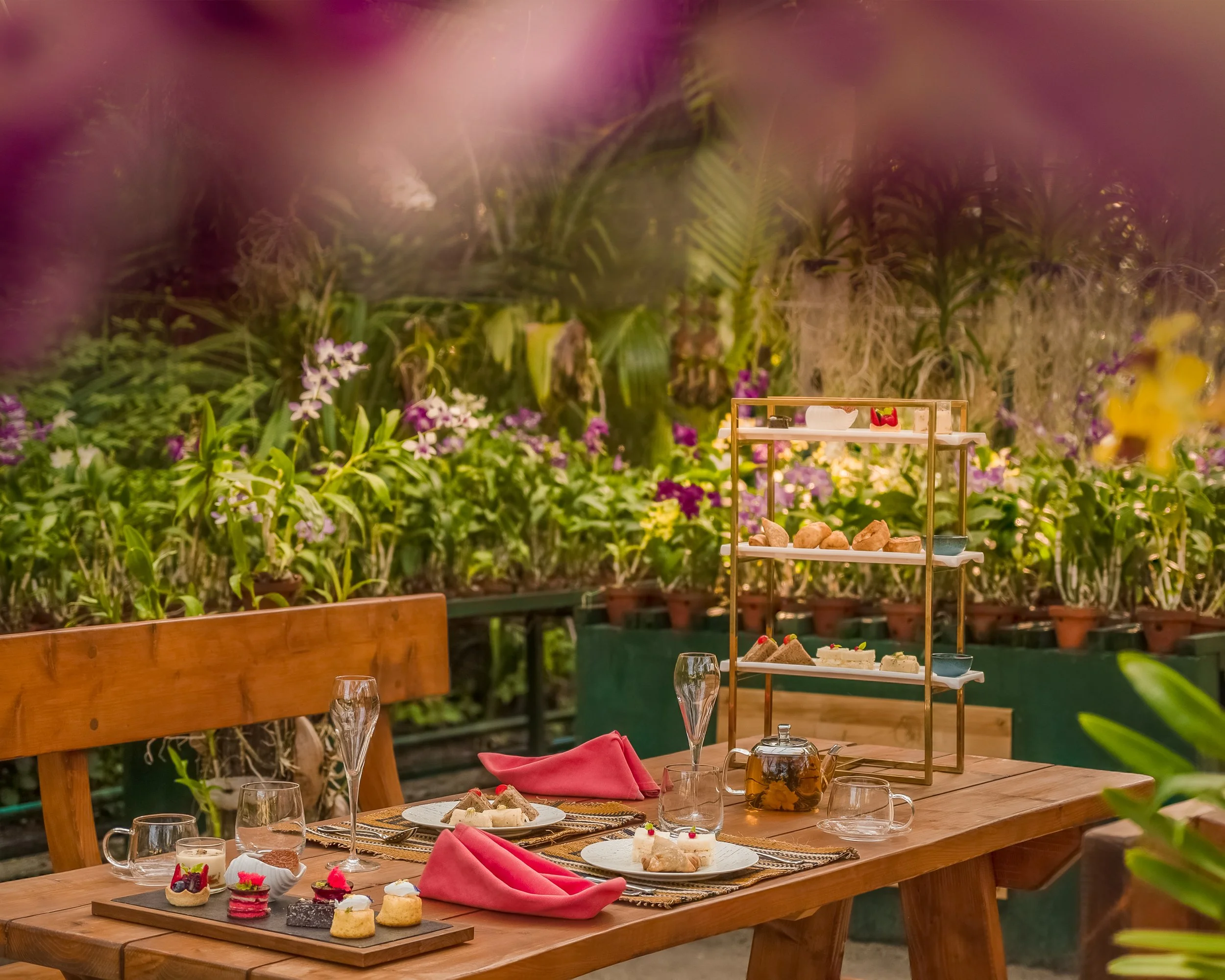   Maldivian Afternoon Tea at Nala Orchid Garden  