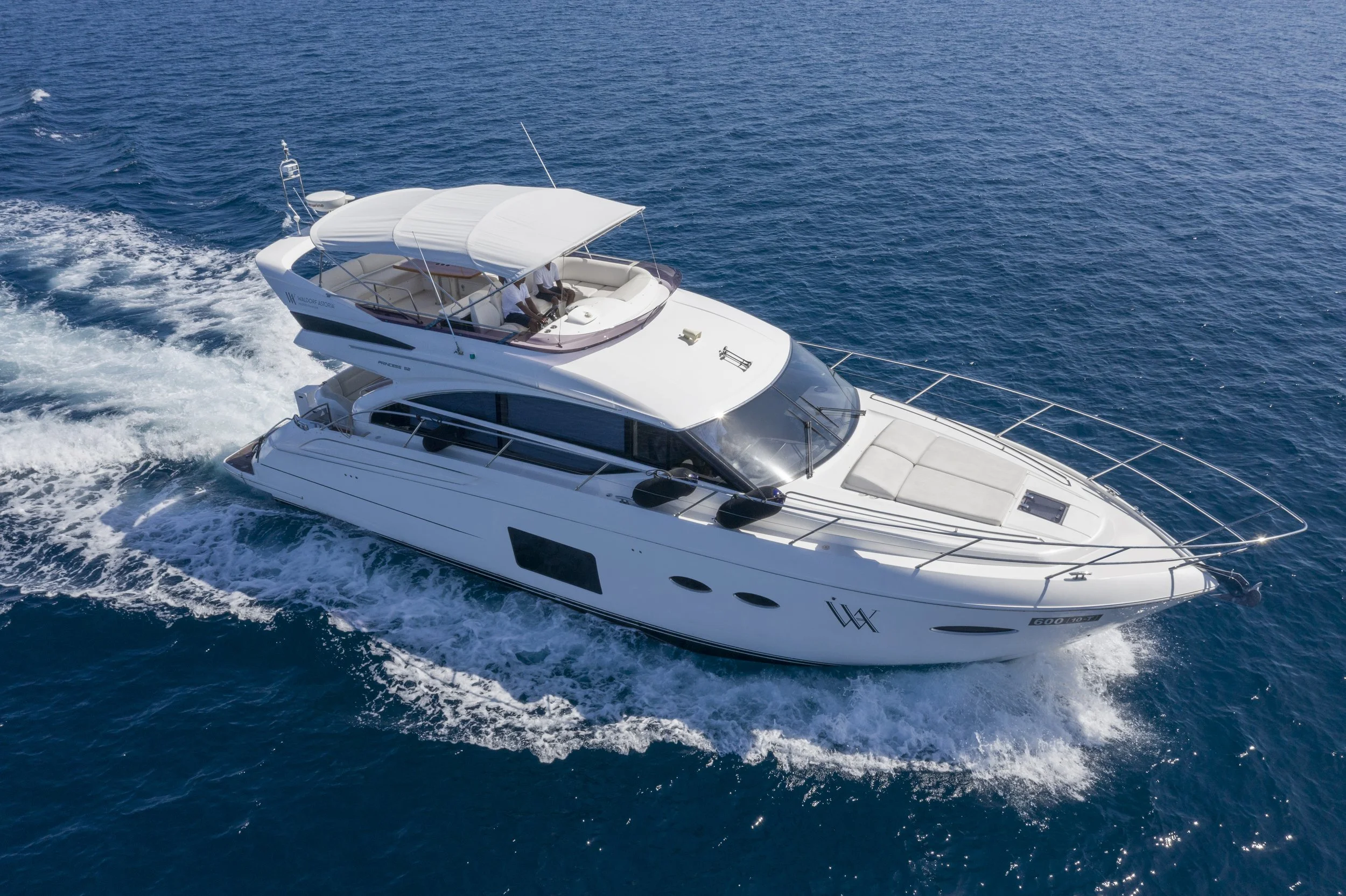 LUXURY YACHT IN OPEN WATER