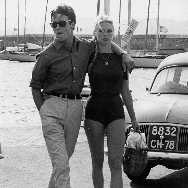 Inspiration ✔️ #iwearbaas .
French actors B.Bardot Et A.Delon in #sttropez .
.
.
.
#inspiration #sunglasses #menstyle #womenstyle #mensfastion #menwithclass #lifestyle #couplegoals #summer #sun #saturday #goodvibes #free #begood #miki #ibiza #mykonos