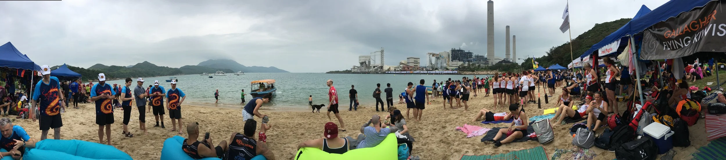 Lamma Island - Beautiful beach and power plant