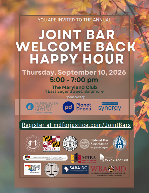 Annual Joint Bar Welcome Back Happy Hour