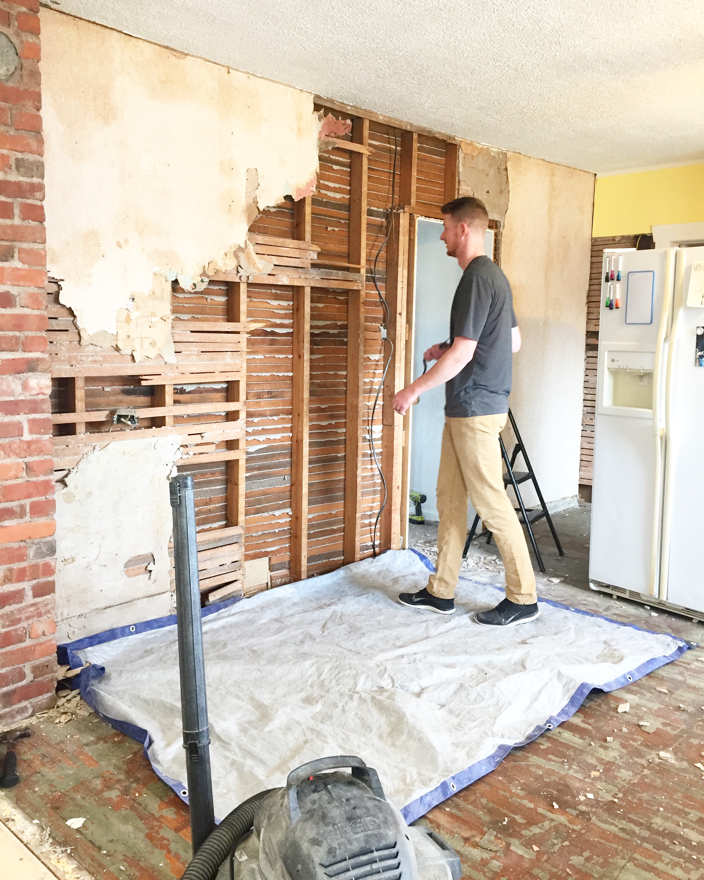 Our first flip house - demo has begun in the kitchen