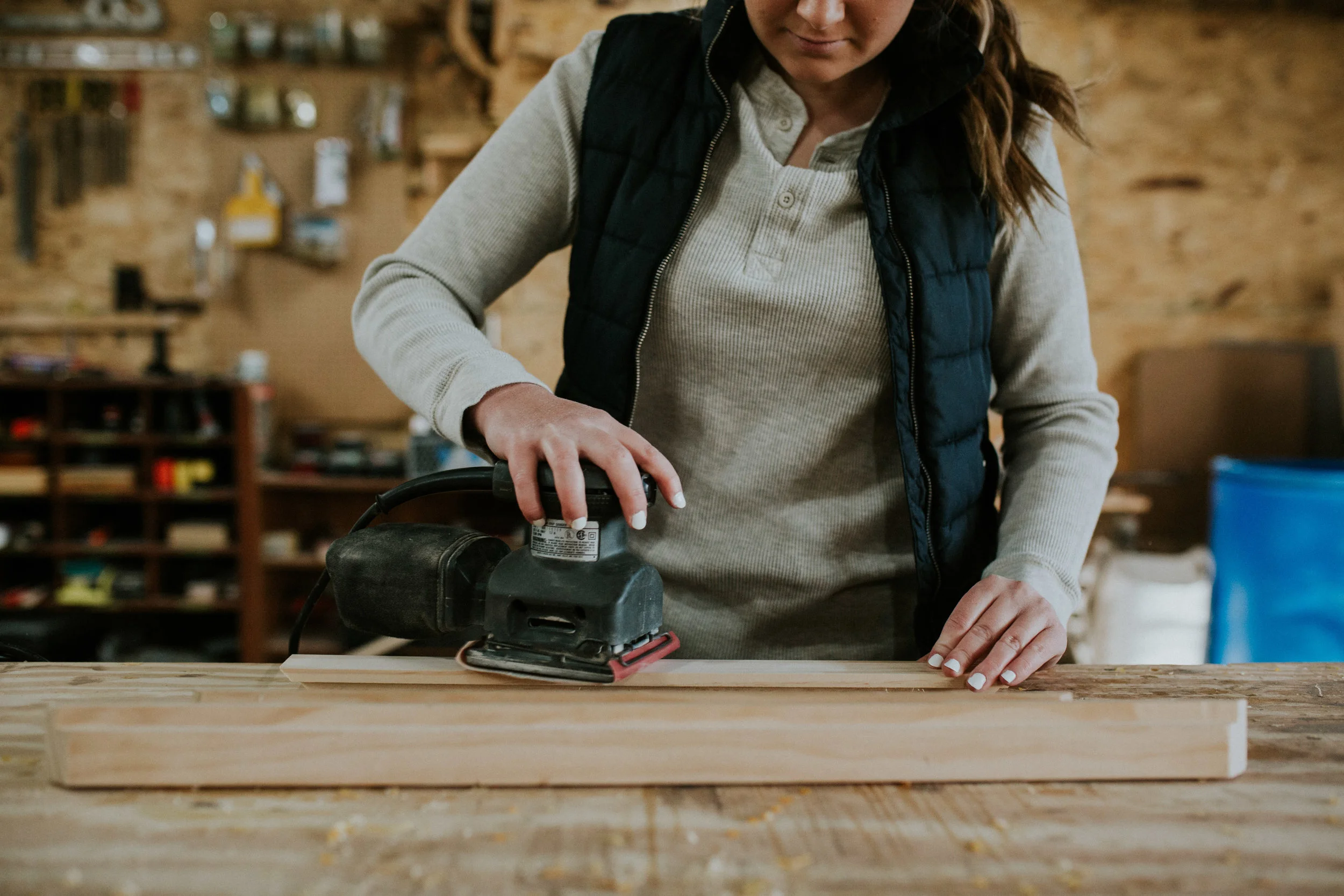 DIY modern wood frame and abstract art - how to make your own frame