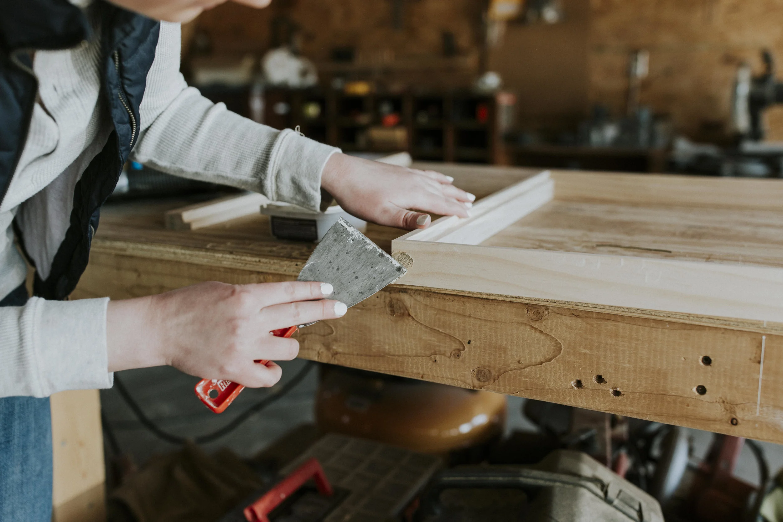 DIY modern wood frame and abstract art - how to make your own frame