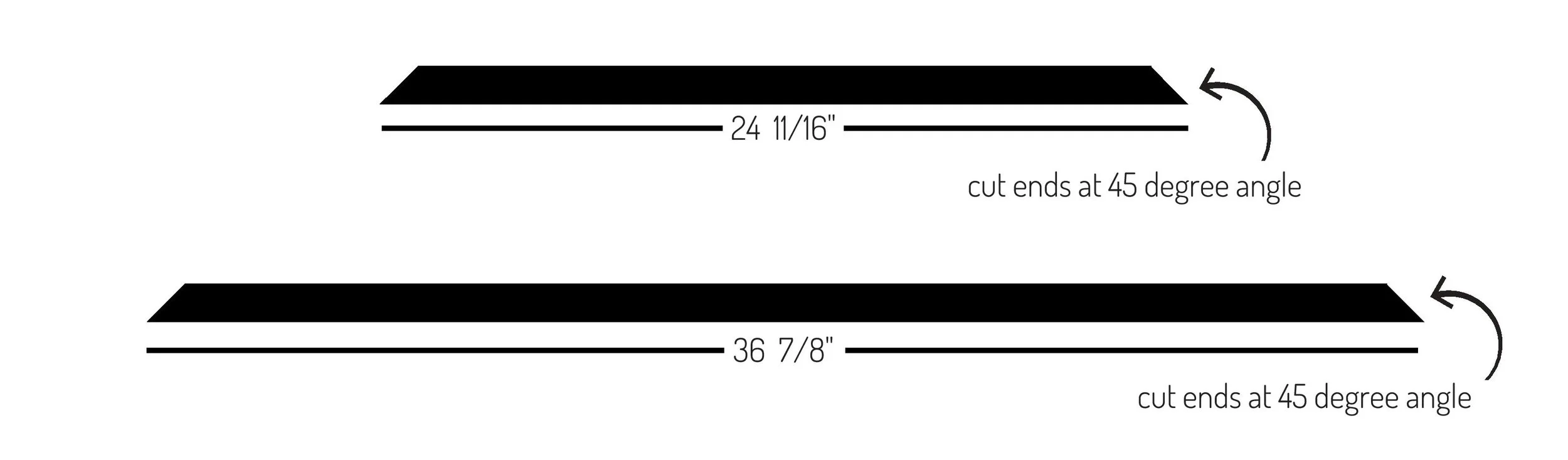 cut list for DIY modern frame