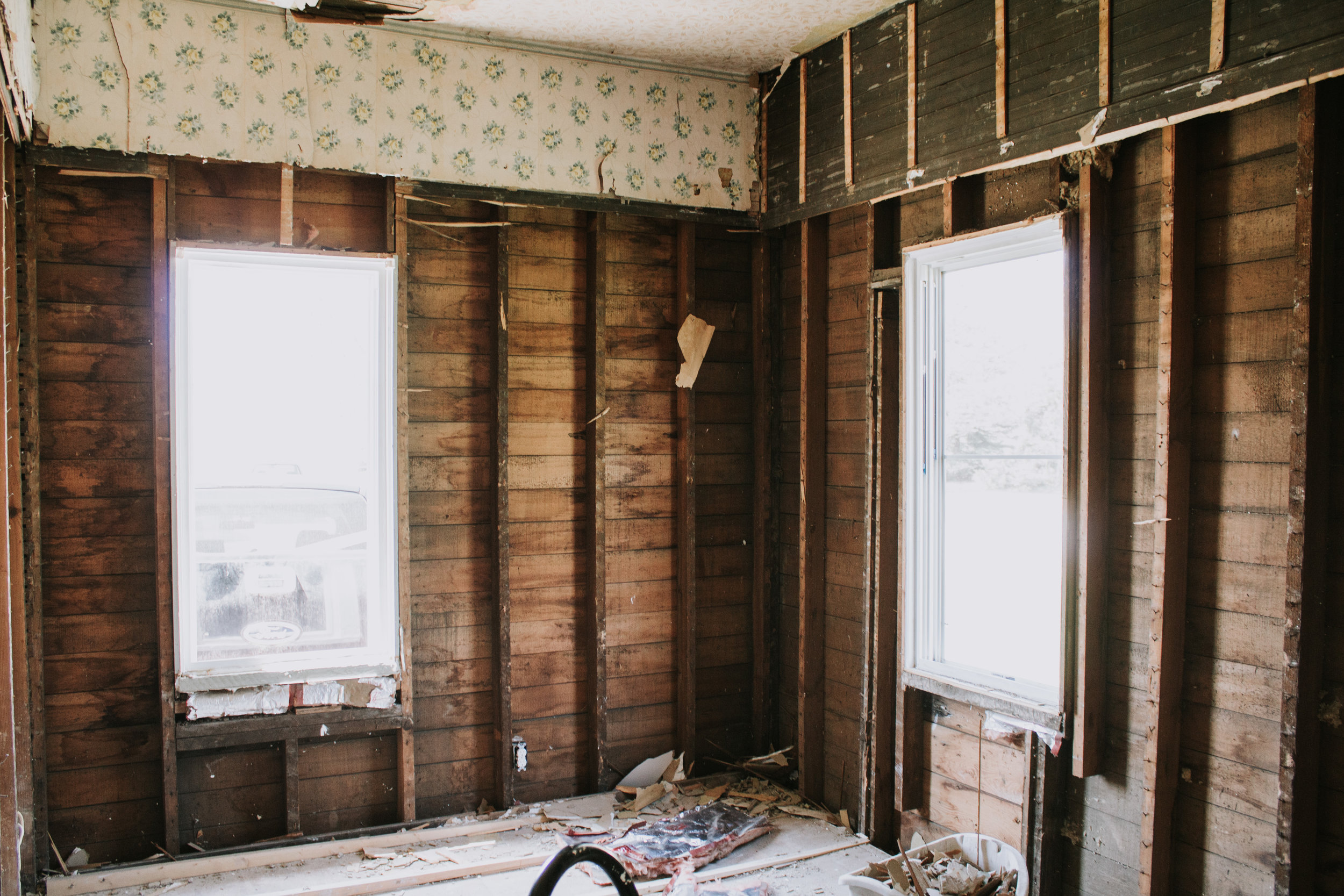 Update on our guest room renovation - the massive remodel has begun