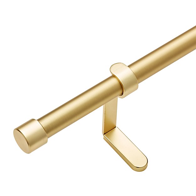 The High/Low List by Nadine Stay - Featuring Brass Accents. High end pieces and their (cheaper) twins. Brass home decor, furniture, and accessories. Brass Curtain Rod from CB2.