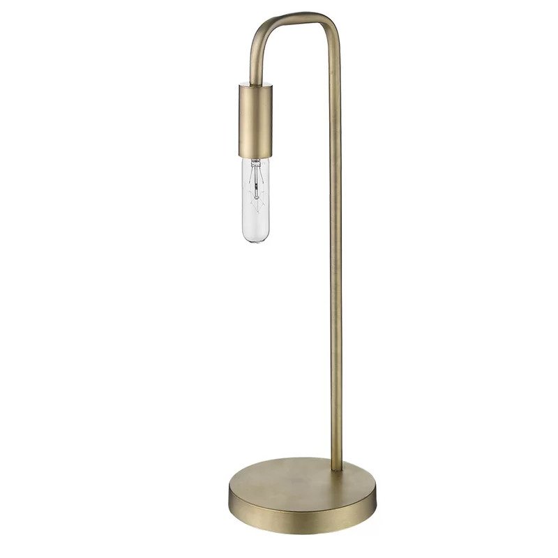 The High/Low List by Nadine Stay - Featuring Brass Accents. High end pieces and their (cheaper) twins. Brass home decor, furniture, and accessories. Brass arched table lamp from Wayfair.