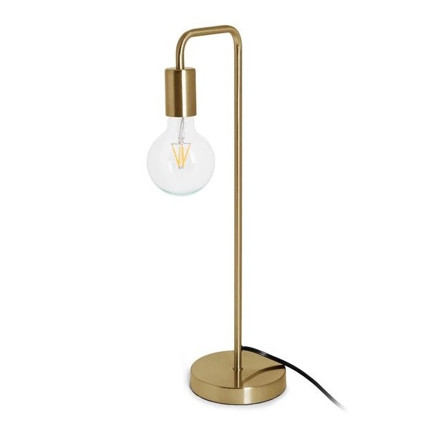 The High/Low List by Nadine Stay - Featuring Brass Accents. High end pieces and their (cheaper) twins. Brass home decor, furniture, and accessories. Brass arched table lamp from Article.