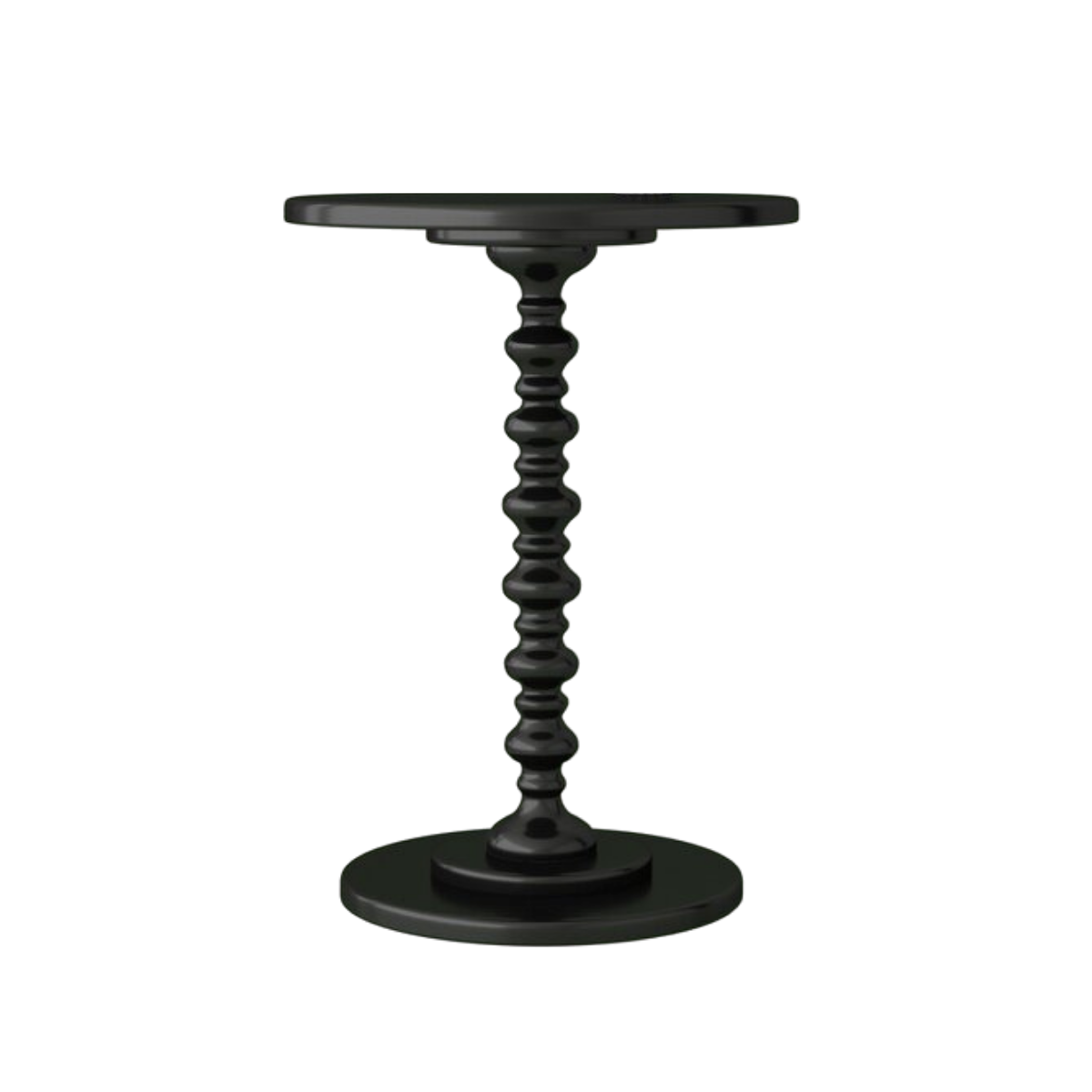 High/Low List: Modern Traditional Furniture & Decor - Black pedestal spindle side table. High end decor and their budget friendly lookalikes. | Nadine Stay