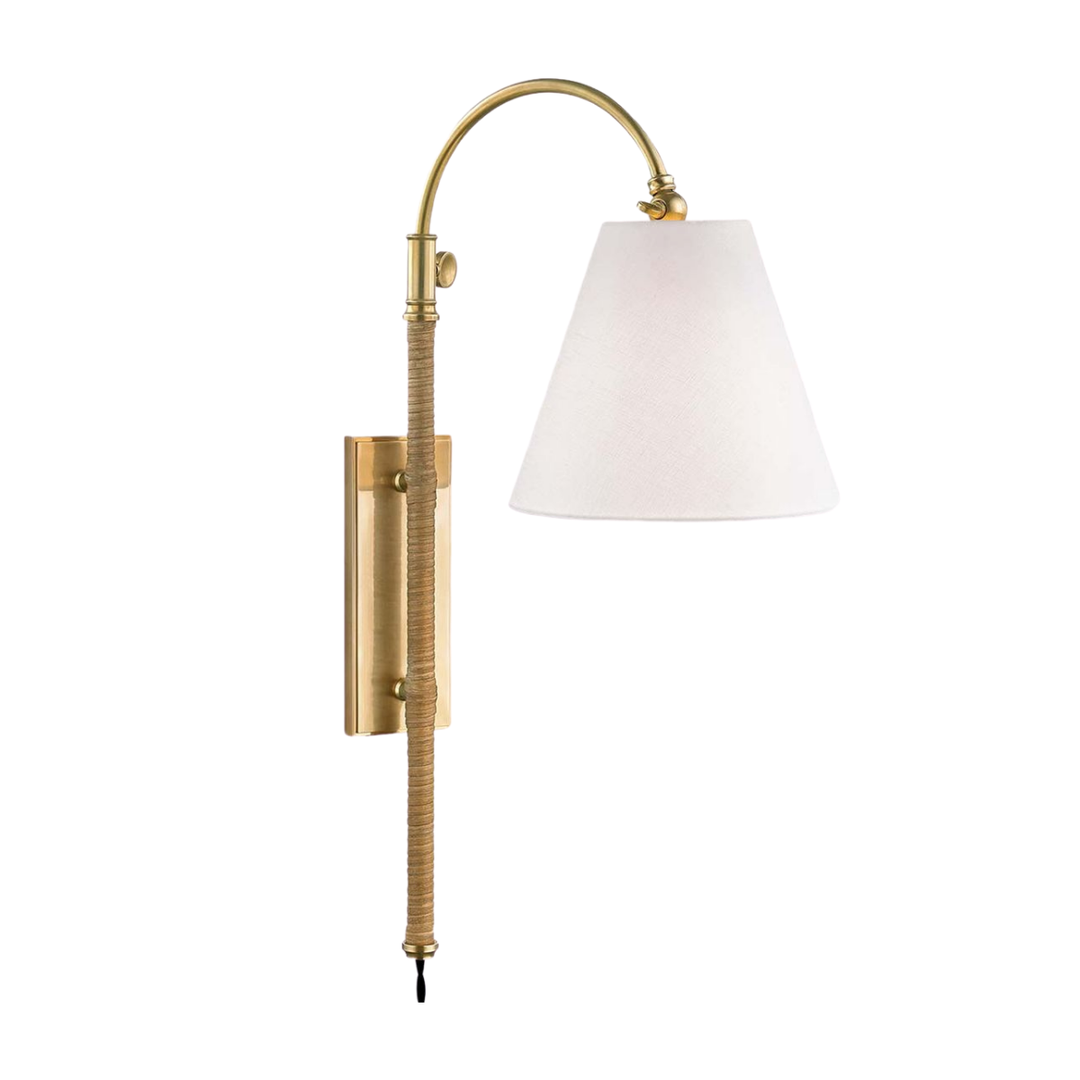High/Low List: Modern Traditional Furniture & Decor - Brass wall sconce with cone shade. High end decor and their budget friendly lookalikes. | Nadine Stay