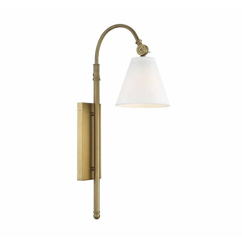 High/Low List: Modern Traditional Furniture & Decor - Brass wall sconce with cone shade. High end decor and their budget friendly lookalikes. | Nadine Stay