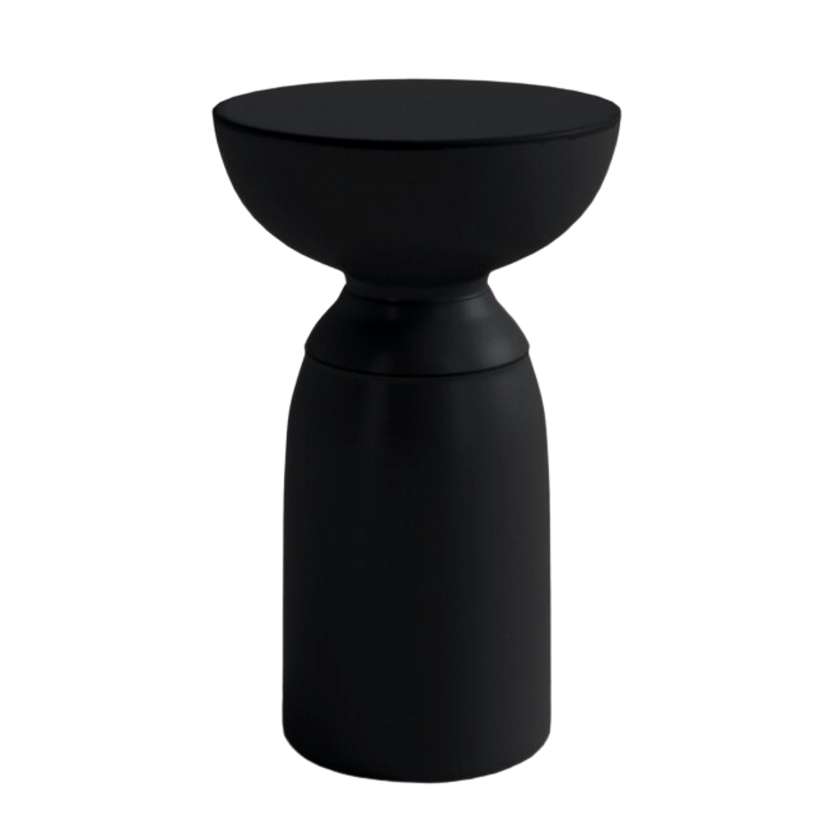 High/Low List: Modern Traditional Furniture & Decor - Black hourglass side table. High end decor and their budget friendly lookalikes. | Nadine Stay