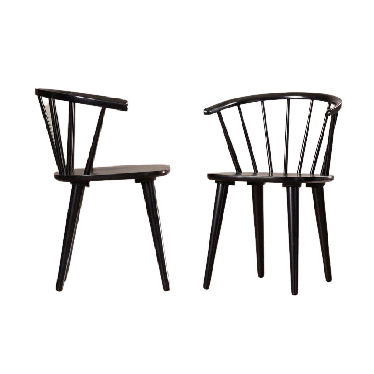 The High/Low List: French Country Edition - High end furniture and decor and budget friendly lookalikes. Black spindle back chair | Nadine Stay
