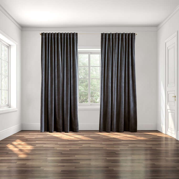 Curtain Placement Guide by Nadine Stay | Curtain placement do's and don'ts. How high to hang your curtain, how wide to place the rod, how long of curtains you should get, and how many curtain panels I recommend per window. | Nadine Stay