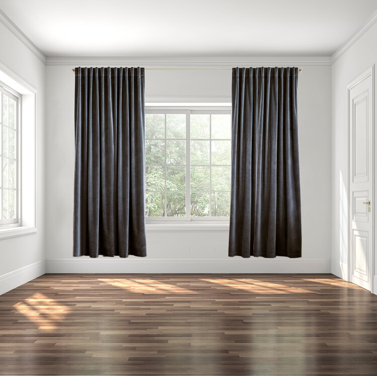 Curtain Placement Guide by Nadine Stay | Curtain placement do's and don'ts. How high to hang your curtain, how wide to place the rod, how long of curtains you should get, and how many curtain panels I recommend per window. | Nadine Stay