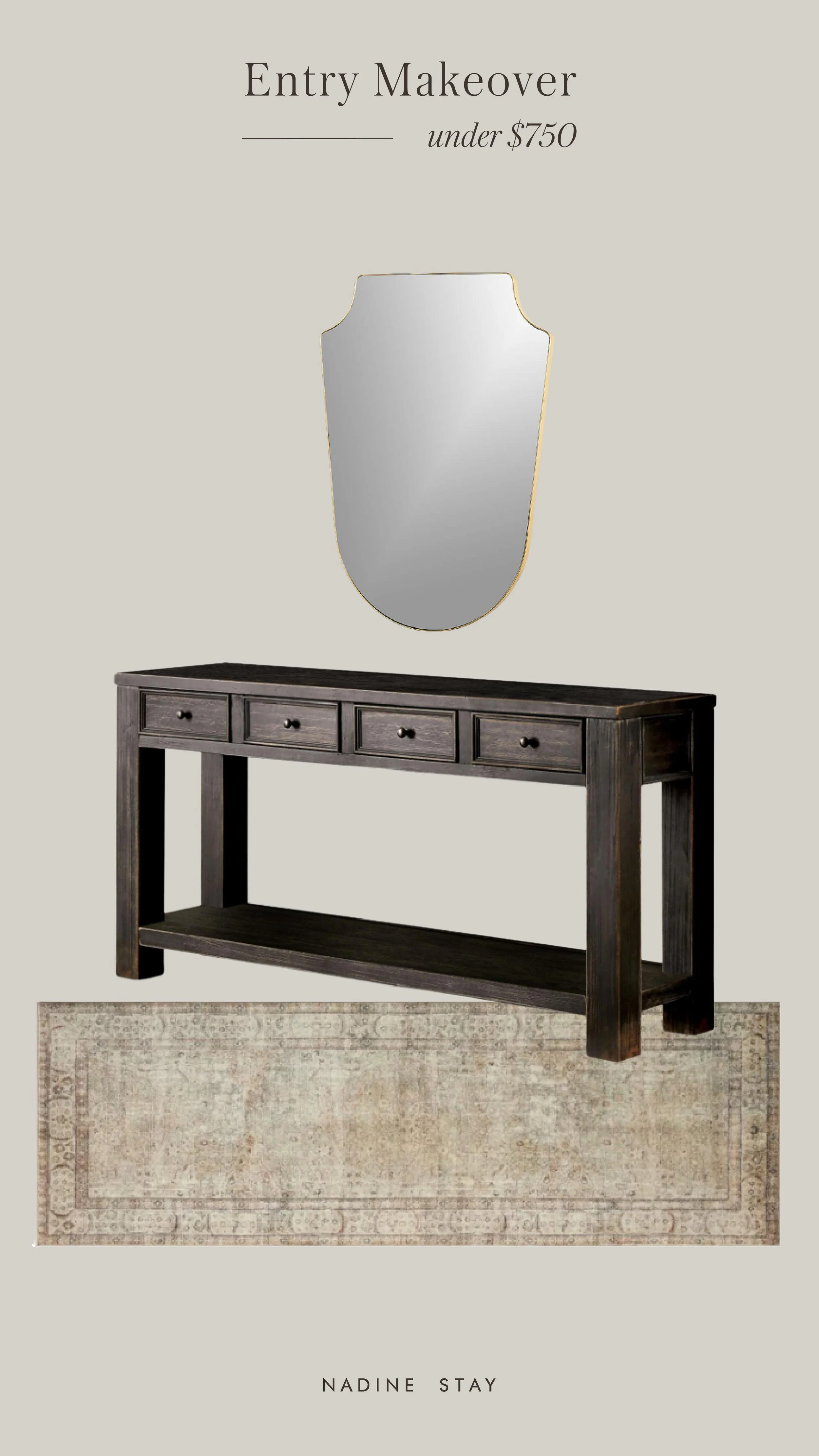 Entry Makeover Under $1,200 - Nadine Stay